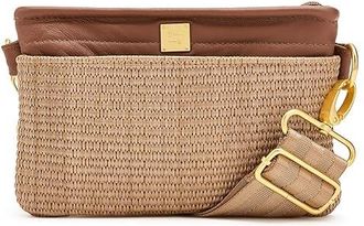 Think Royln Bum Bag Raffia Cross Body Womens Handbags Sand Dune Raffia, Leather/Raffia