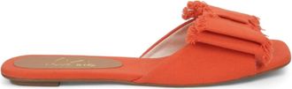 Love Rio Womens Freya Threads Flat Sandal In Coral