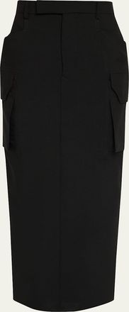 Rick Owens Cargo Midi Skirt