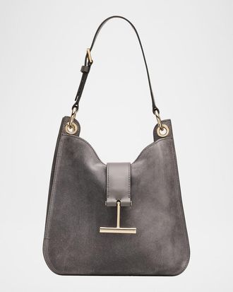 Tom Ford Tara Small Suede Leather Crossbody Bag
