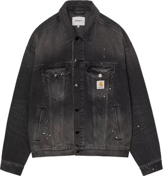 Carhartt Work in Progress Helston Denim Jacket - Heren - Spijkerjassen - Zwart - M - Denim - Jassen