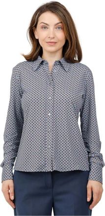 Caliban Camicia microfantasia in tessuto no iron - Dames - Overhemden - Veelkleurig - XL - Overhemden