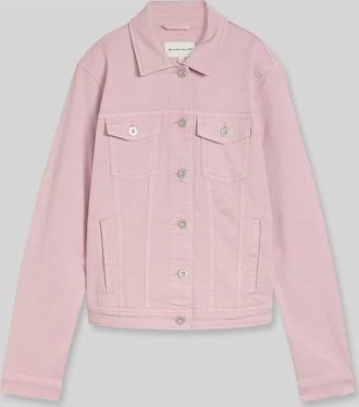Tom Tailor Regular Fit Jeansjacke aus Baumwoll-Mix in Flieder, Gr&ouml;&szlig;e XXXL