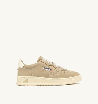 Autry SNEAKERS MEDALIST LOW IN SUEDE SPONGE E BIANCO