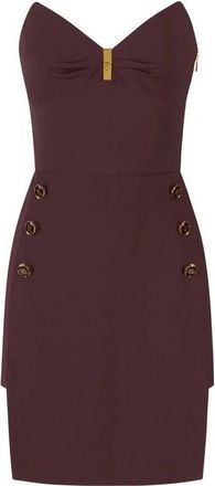 Elisabetta Franchi Dames, Jurken, Bruin, Maat: XS Poliester