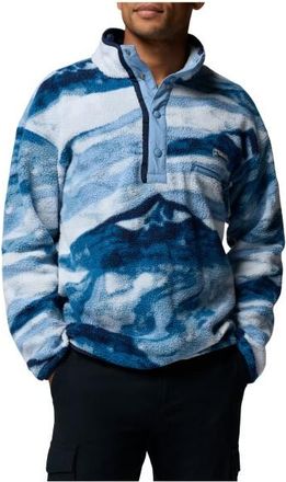 Columbia Helvetia II Printed Half Snap Fleece Fleecepullover f&uuml;r Herren | blau