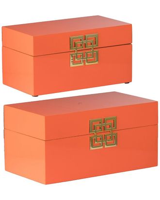 A&B Home Set Of 2 Decorative Boxes