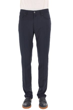 Jacob Cohen Blue Bard Fresco Wool Pants