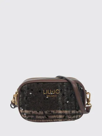 Liu Jo Borsa a tracolla mini con motivo check ricamato e doppia zip