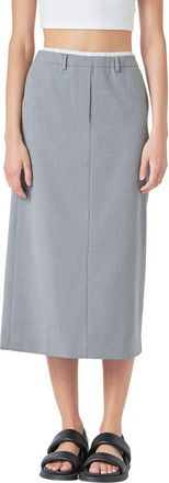 Grey Lab Boxer Waist Skirt at Nordstrom, Size X-Small