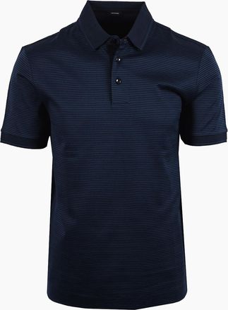 HUGO BOSS Mens Boss Black H PARLAY 242 POLO DARK BLUE - Navy - Size: 40