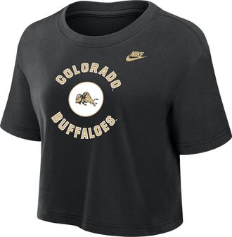 Nike Colorado Buffaloes Nike Womens Dri-FIT Cropped T-Shirt in Black | W11840P404COLO-BLK