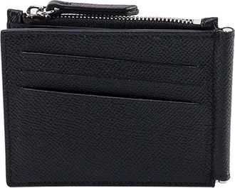 Maison Margiela Leren Portemonnee met Iconische Stiksels - Heren - Portefeuilles - Zwart - ONE Size - Leer - Accessoires