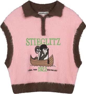 STIEGLITZ Stieglitz - Mio Gebreide Spencer - Dames - Tops - Roze - Maat: M Katoen