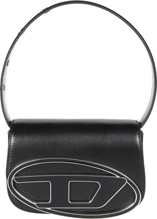 Diesel Structured Black Leather Handbag