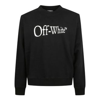 Off-white Sweatshirts, male, Black, Size: XS Run Arrow Skate Crewneck