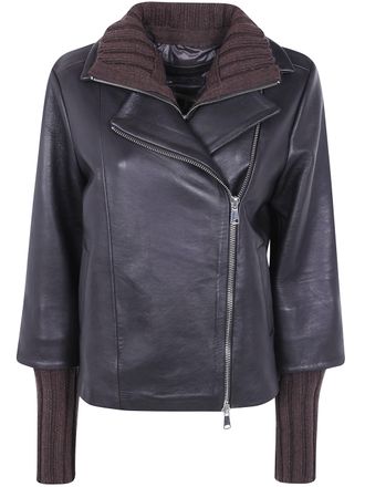 The Jackie Leathers Leather Jacket With Gilet Gemini