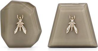 Patrizia Pepe Fly-motif clip-on earrings - Green