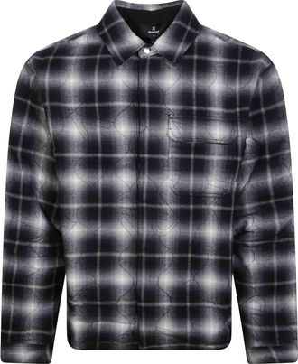 Represent Logo Quilted Gradient Plaid Shirt