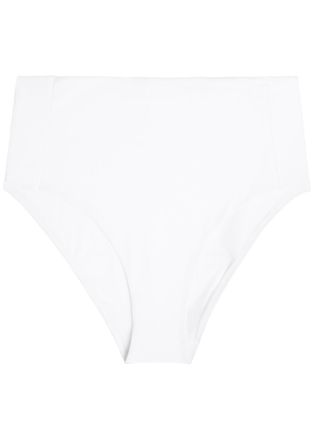 Max Mara High-waisted Stretch-polyamide Bikini Briefs - White - Iib (UK8-10 / S)