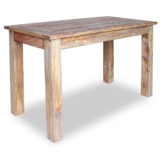Berkfield Home Dining Table Solid Reclaimed Wood 120x60x77 cm in Brown | Size: 120 x 60 x 77 cm
