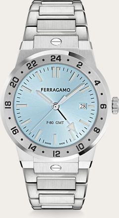 Ferragamo Men F-80 Classic GMT watch Blue