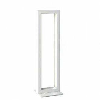 Top-Light Lampada Scrivania-Ufficio Moderna Four Squares Alluminio Bianco Led 8W