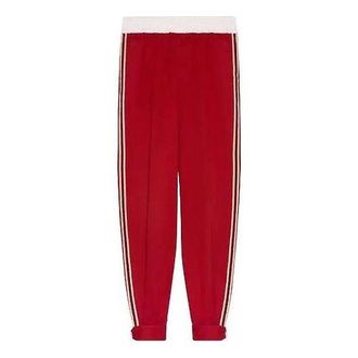 Gucci Military Cotton Drill Pant With Buckles Red 653392-ZAGP0-6429