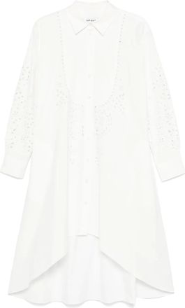 Self Portrait Chemisier in cotone con ricamo - Bianco