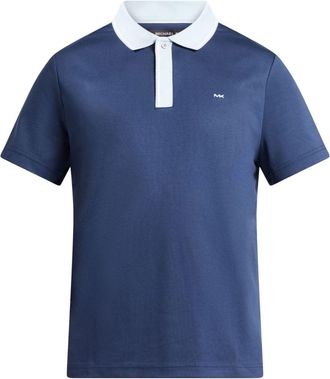 Michael Kors Cotton Polo Shirt - men - Cotton - S - Blue