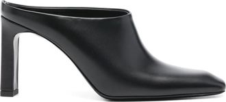 Toteme 85 mm leren muiltjes - Zwart