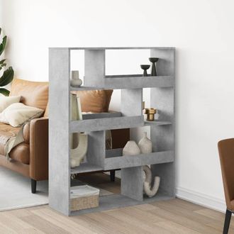Berkfield Home Room Divider Concrete Grey 100x33x125.5 cm Engineered Wood