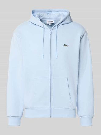 Lacoste Regular Fit Sweatjacke aus Baumwoll-Mix in Hellblau, Gr&ouml;&szlig;e XXXL