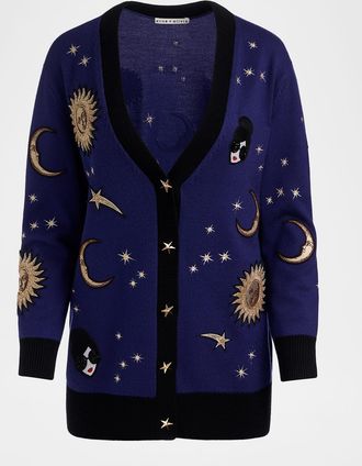 Alice & Olivia Bradford Celestial StaceFace Cardigan