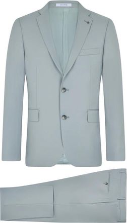 Tagliatore Single-Breasted Virgin Wool Suit - Heren - Business pakken - Blauw - L - Wol - Kostuums