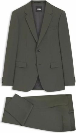 HUGO BOSS Kostuums - Heren - Business pakken - Groen - 2XL - Kostuums