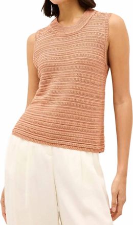 Marie Oliver Nev Sleeveless Knit Top In Nectarine
