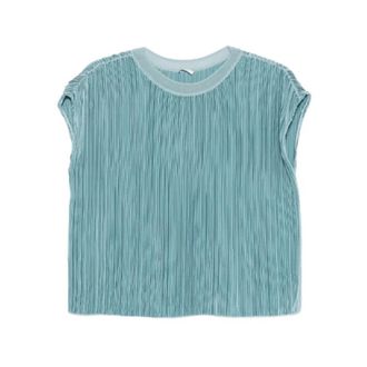 Joseph Joseph, Blouses, female, Blue, Size: L Cedre Pleated Satin Top