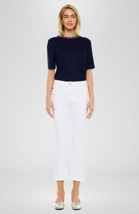 Kancan Bristol High Rise Kick Flare Jeans in White at Nordstrom, Size 28