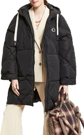 ottod'Ame Midi Quilted Puffer Jacket in Black at Nordstrom, Size Xx-Small It