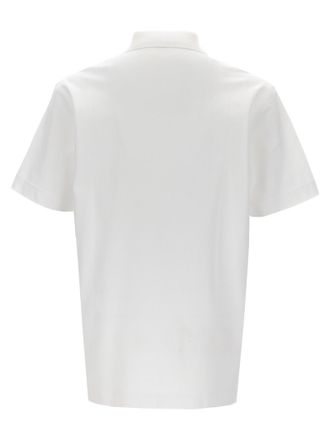 Givenchy Logo-Embroidered Piqu&eacute; Cotton Polo Shirt - White