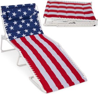 Best Choice Products Extra Wide Padded Patio Chaise Lounge Chair, Portable Recliner w/ 8 Positions
