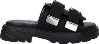 Bottega Veneta Uomos Pantofole E Zoccoli In Tessuto Nero