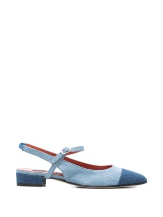 Carel Blue Slingback Ballet Flats