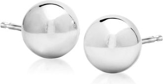 Ross-Simons 8mm 14kt White Gold Ball Stud Earrings
