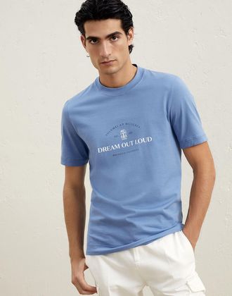 Brunello Cucinelli Multicolor Cotton Mens T-Shirt