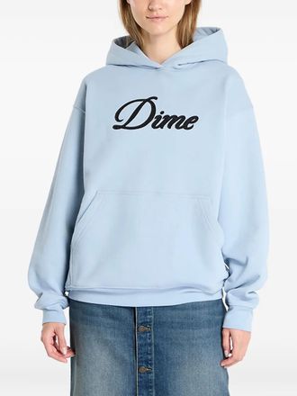 Dime cursive-logo hoodie - Blue