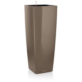 Lechuza Juego Completo De Jarrones Altos C&uacute;bicos Lechuza Gris Paloma Brillante - 105 Cm