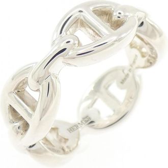 Herm&egrave;s Silver 925 Band Ring (Pre-Owned)