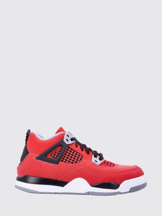 Nike Sneakers Air Jordan 4 Retro da bambino in pelle e suede high top